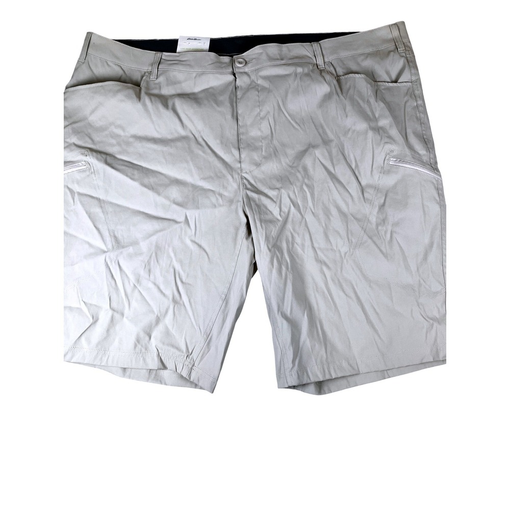 Eddie Bauer Rainier Men's Size 50 Beige Cargo Outdoor Adventure Shorts NWT